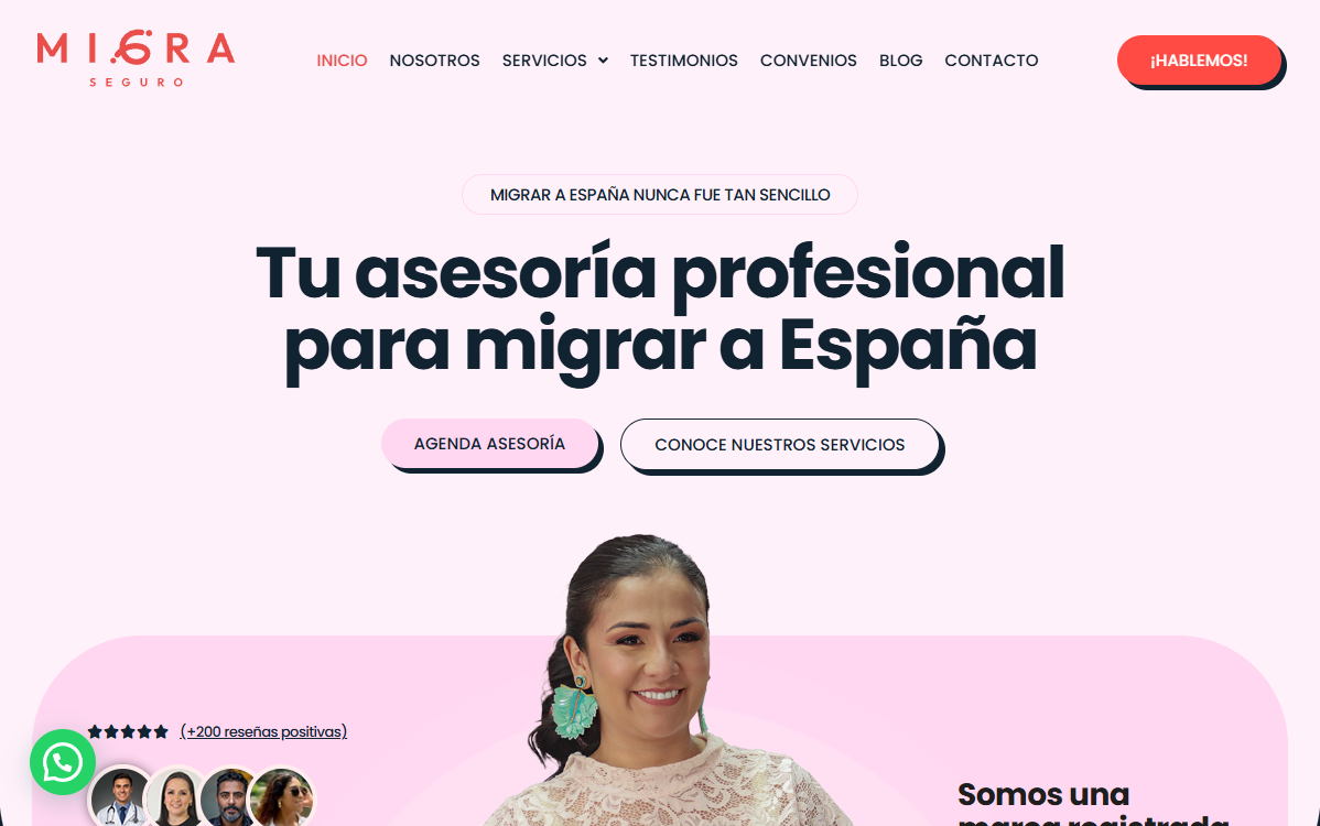 Sitio web Migra Seguro — Grupo AndarColombia